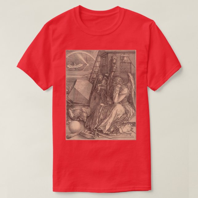 Albrecht Durer Melencolia I melancholia engraving  T-Shirt (Design Front)