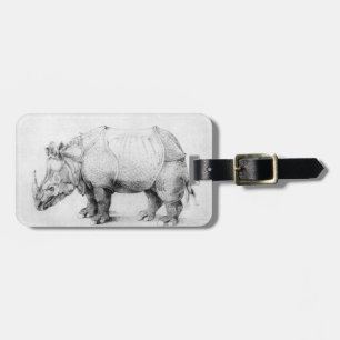 Albrecht Durer Rhinoceros Luggage Tag