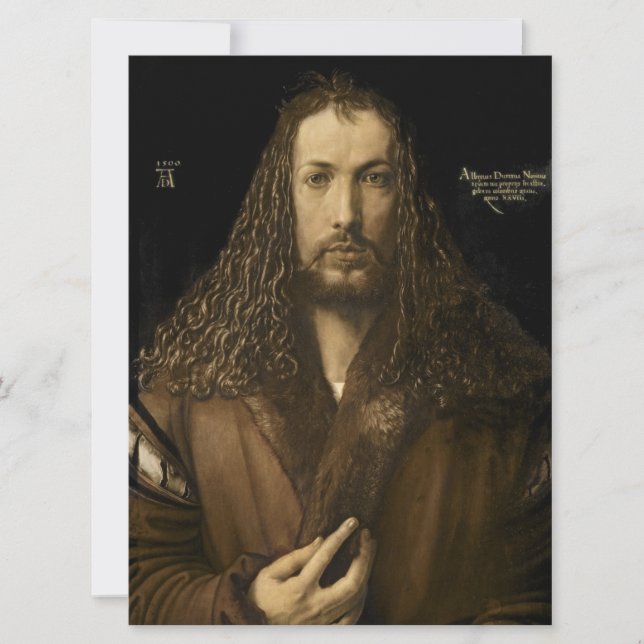 Albrecht Durer - Self Portrait Holiday Card (Front)