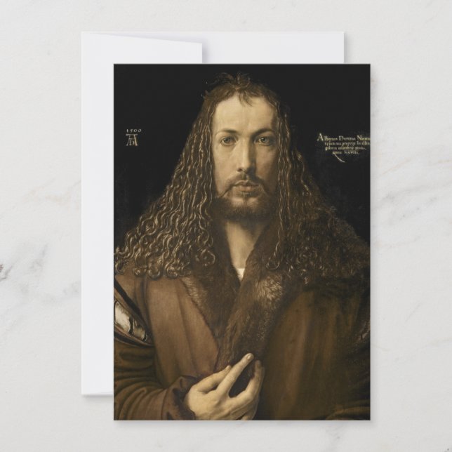 Albrecht Durer - Self Portrait Invitation (Front)