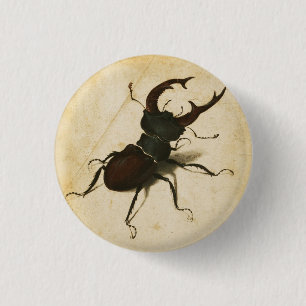 Albrecht Durer Stag Beetle Renaissance Vintage Art 3 Cm Round Badge