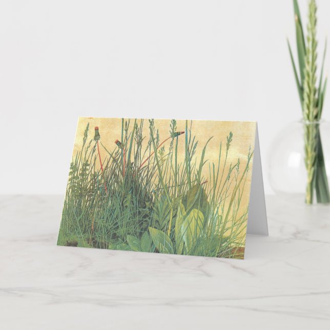 Albrecht Durer - The Large Piece Of Turf Card (Front)
