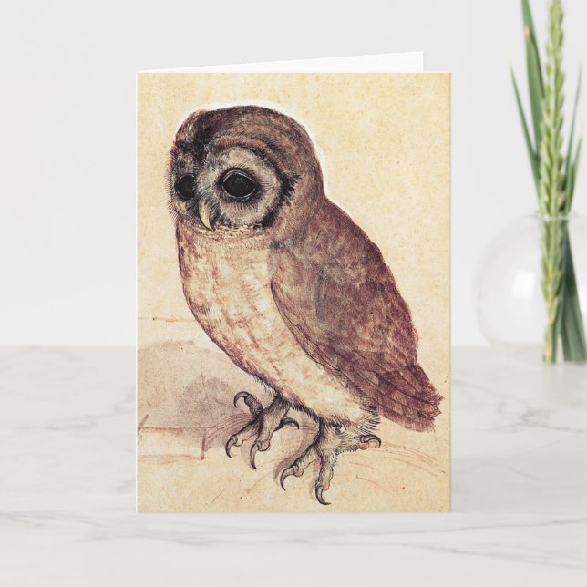 Albrecht Durer The Little Owl Greeting Card (Front)