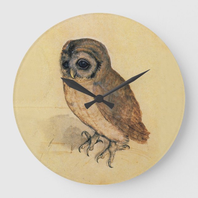 Albrecht Durer The Little Owl Large Clock (Front)