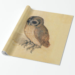 Albrecht Durer The Little Owl Vintage Fine Art Wrapping Paper