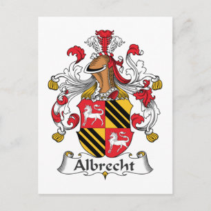 Albrecht Family Crest Postcard