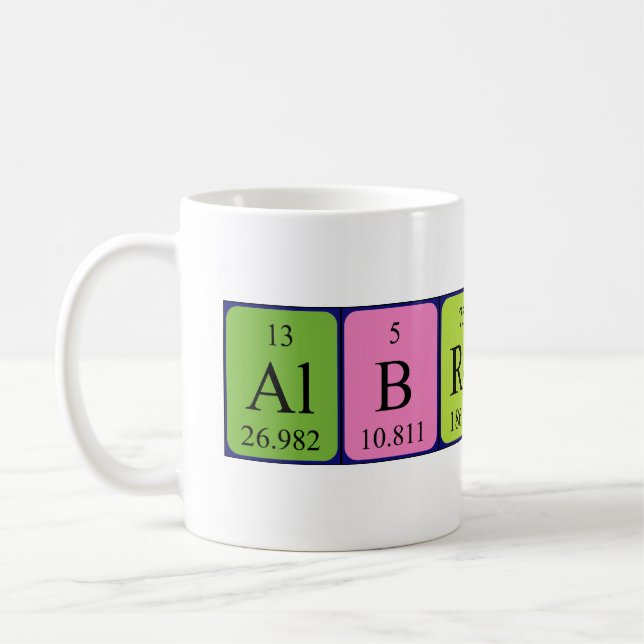 Albrecht periodic table name mug (Left)