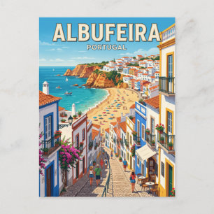 Albufeira Old Town Portugal Postcard