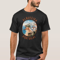 Albufeira Portugal Retro Distressed Circle