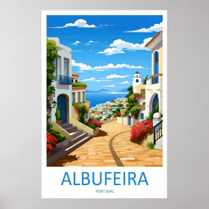 Albufeira Ski Vintage Poster Park Travel National