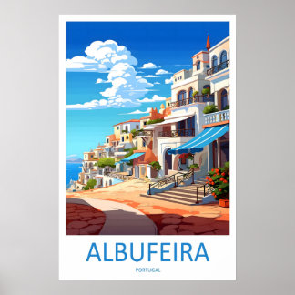 Albufeira Travel Park Ski Poster Vintage National