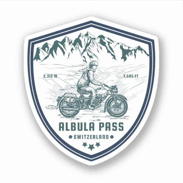 Albula pass swiss–alps motorcycle tour x  (Front)