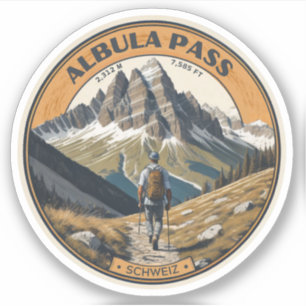 Albula pass swiss alps mountains hike