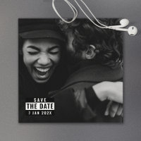 Album Cover Viral Trend Save the Date Invitation