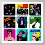 Album Covers Pop Art  Poster<br><div class="desc">Álbumes icónicos en temática Pop Art</div>