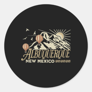 Albuquerque Air Balloon Festival New Mexico Fiesta Classic Round Sticker