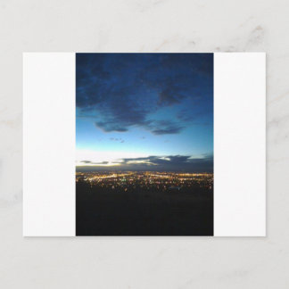 Albuquerque at nightfall postcard