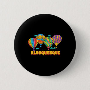 Albuquerque Balloon Festival New Mexico Fiesta  6 Cm Round Badge