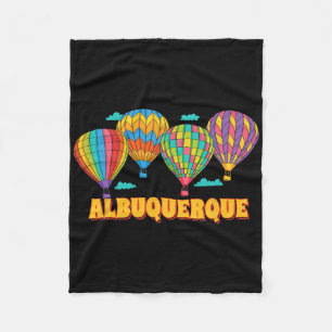 Albuquerque Balloon Festival New Mexico Fiesta  Fleece Blanket