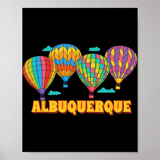 Albuquerque Balloon Festival New Mexico Fiesta  Poster (Front)