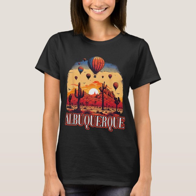 Albuquerque Balloon New Mexico Hot Air Balloon  T-Shirt (Front)