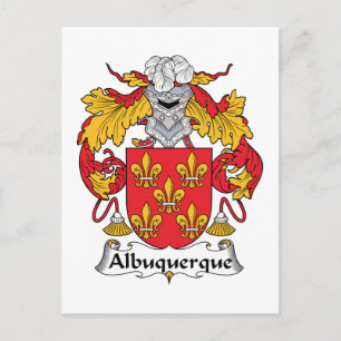 Albuquerque Family Crest Postcard