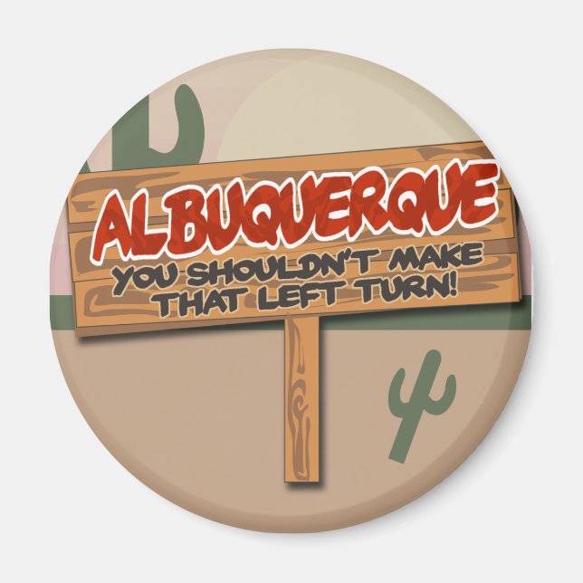 Albuquerque Left Magnet (Front)