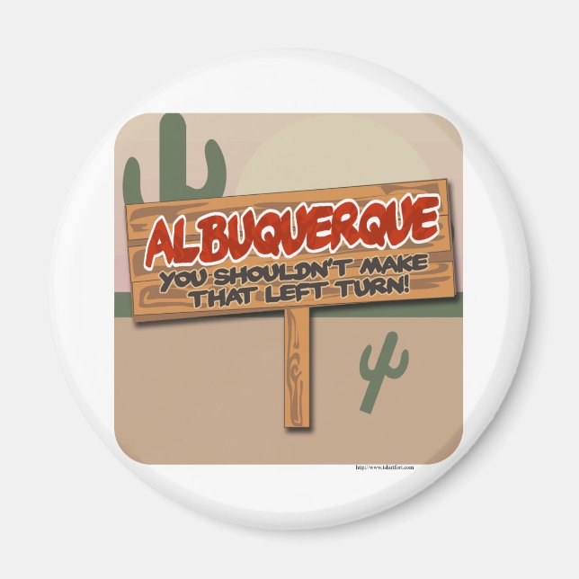 Albuquerque Left Magnet (Front)