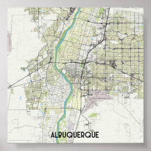 Albuquerque map poster