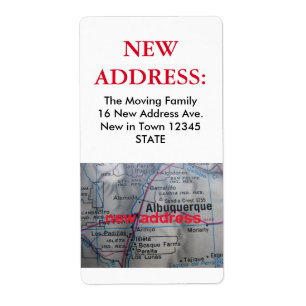 Albuquerque New Address Label