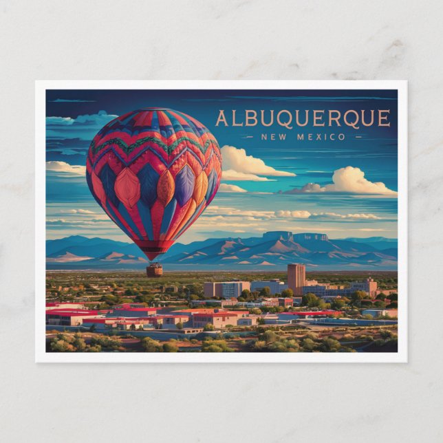 Albuquerque New Mexico a Hot Air Balloons Postcard (Front)