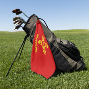 Albuquerque (New Mexico) city flag  Golf Towel