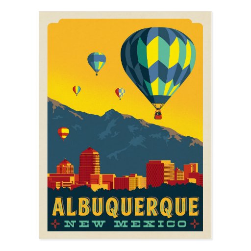 Image of Albuquerque, New Mexico | Hot Air Balloons Postcard