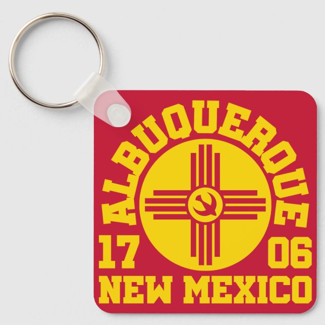 Albuquerque,New Mexico Key Ring (Front)