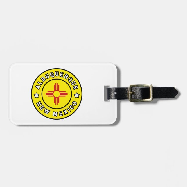 Albuquerque New Mexico Luggage Tag (Front Horizontal)