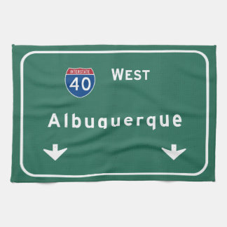 Albuquerque New Mexico nm Interstate Highway : Tea Towel