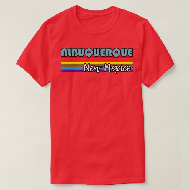 Albuquerque New Mexico Pride  Albuquerque LGBT Gif T-Shirt (Design Front)