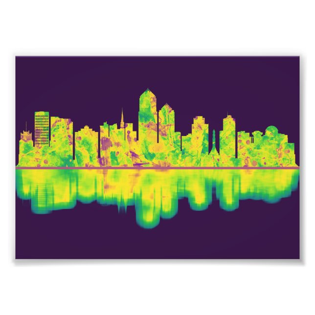 Albuquerque New Mexico Skyline Photo Print (Front)