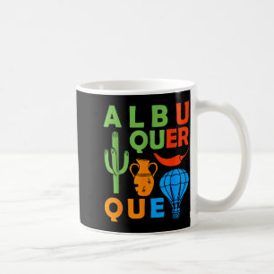 Albuquerque New Mexico Souvenir Men Petroglyph Alb Coffee Mug