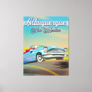 Albuquerque New Mexico travel poster. Canvas Print