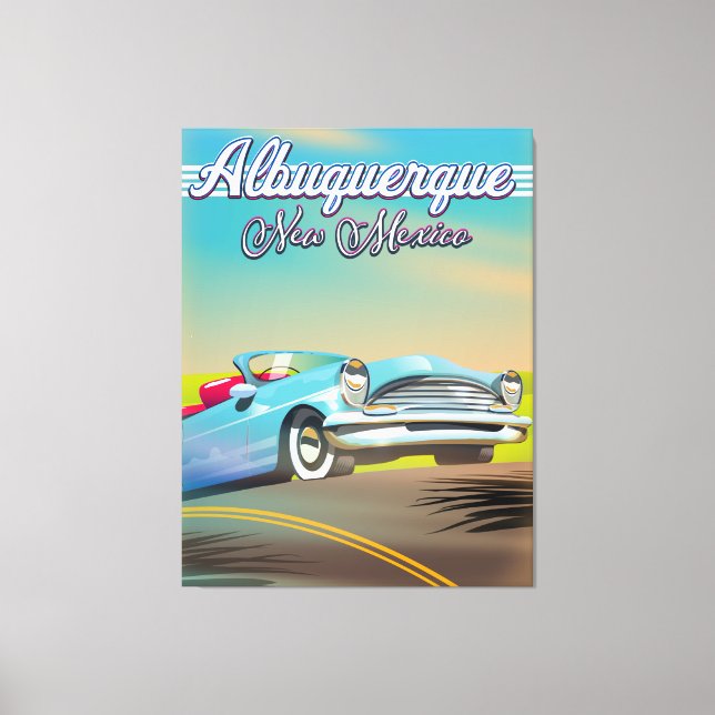 Albuquerque New Mexico travel poster. Canvas Print (Front)