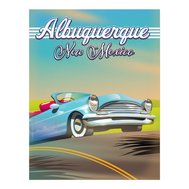 Albuquerque New Mexico travel poster. Photo Print (Front)