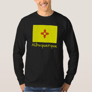 Albuquerque New Mexico Usa Flag Souvenir T-Shirt