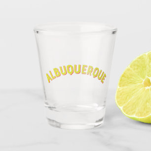 Albuquerque, New Mexico Vintage Arch Shot Glass