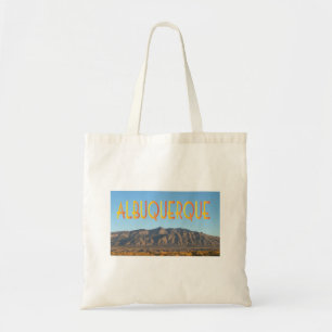 Albuquerque New Mexico with Sandia Mountains Tote Bag