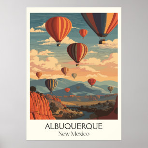 Albuquerque NM Hot Air Balloons Poster