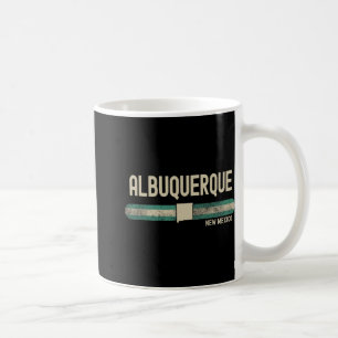 Albuquerque Nm New Mexico Travel & 80s Style Coffee Mug