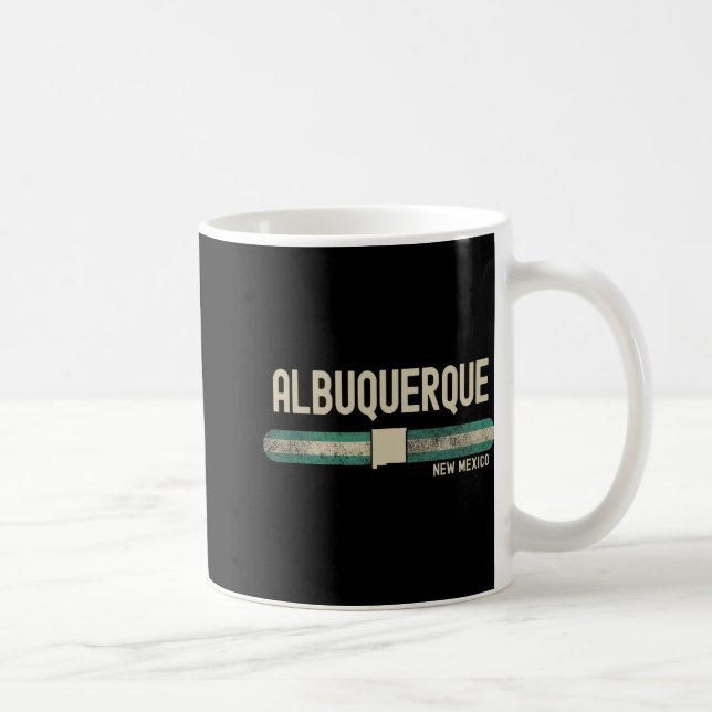Albuquerque Nm New Mexico Travel &amp; 80s Style  Coffee Mug (Right)