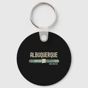 Albuquerque Nm New Mexico Travel &amp; 80s Style  Key Ring