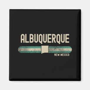 Albuquerque Nm New Mexico Travel &amp; 80s Style  Magnet